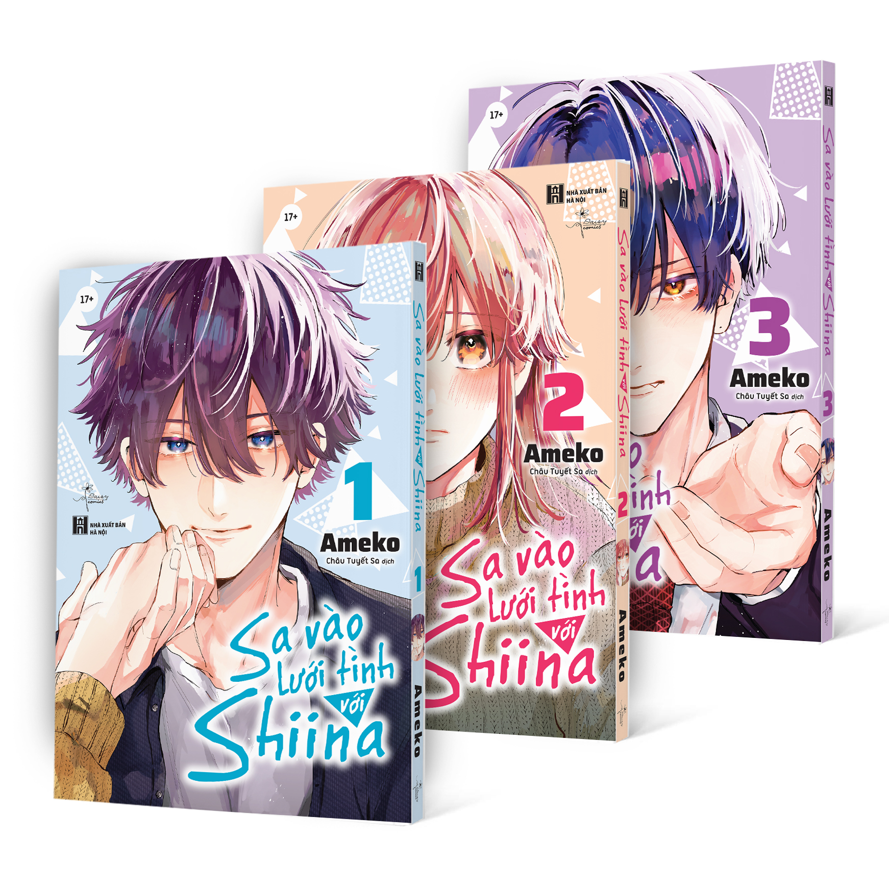 Bộ Bộ Manga - Sa Vào Lưới Tình Với Shiina: Tập 1 - 3 (Bộ 3 Tập) - Tặng Kèm 2 Sticker Tem - Ảnh 2