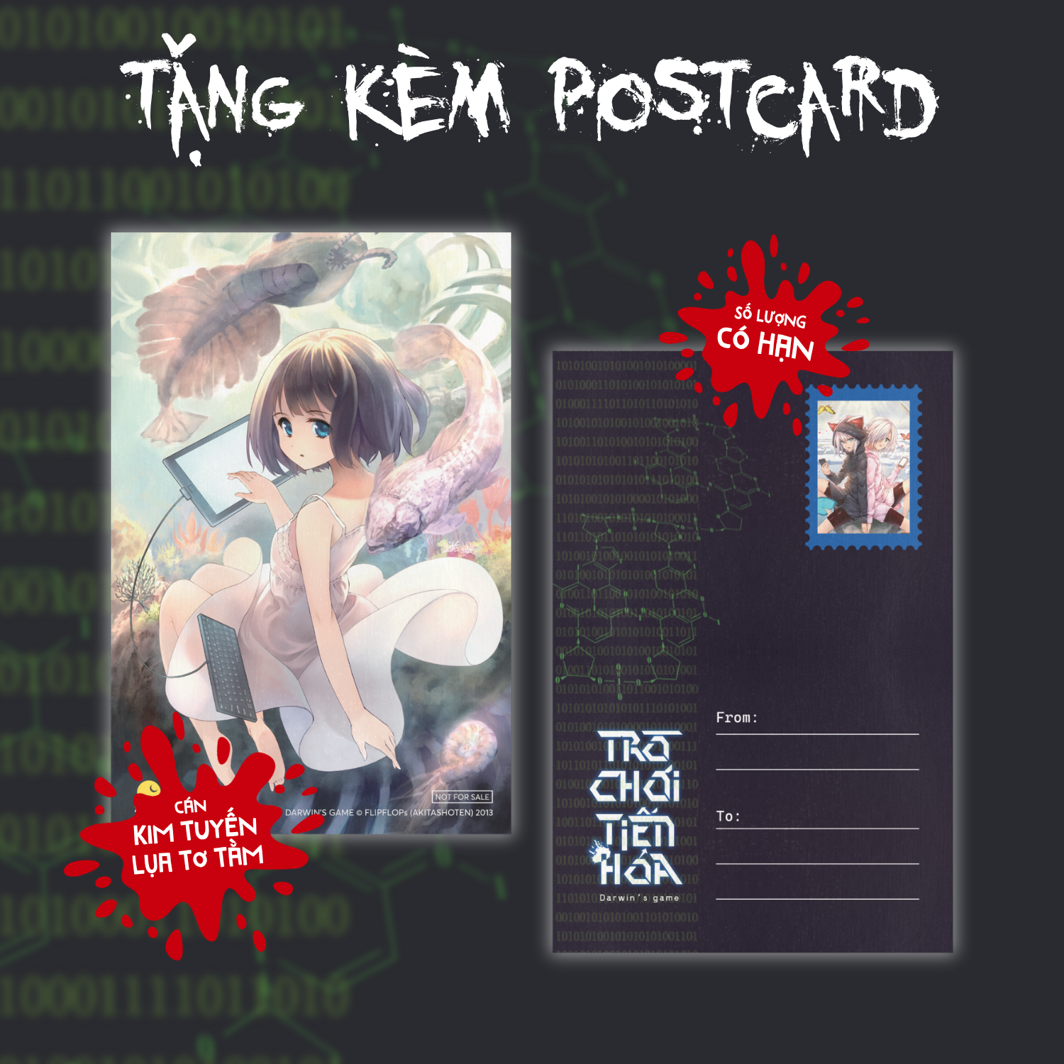 Bộ
						
										
										Bộ Manga - Trò Chơi Tiến Hóa - Darwin’s Game - Tập 3 + Tập 4 (Bộ 2 Tập) - Bản Đặc Biệt - Tặng Kèm Postcard Bồi Cứng Cán Kim Tuyến Lụa Tơ Tằm - Ảnh 5