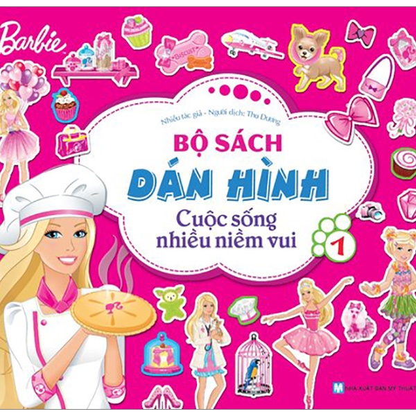 bộ bộ sách dán hình barbie - cuộc sống nhiều niềm vui (tập 1)