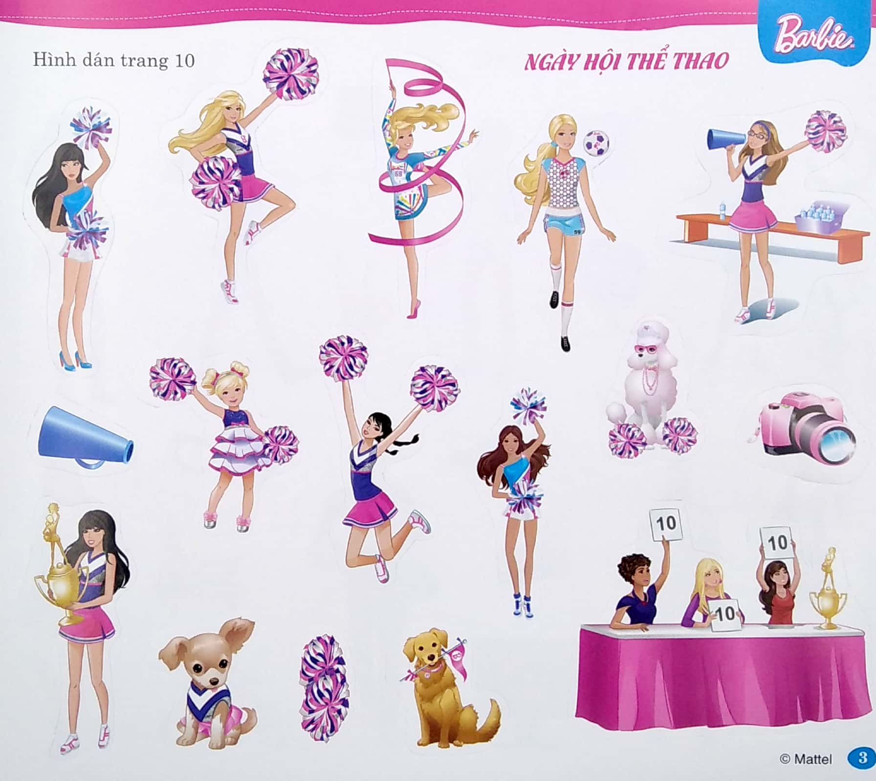 bộ bộ sách dán hình barbie - cuộc sống nhiều niềm vui (tập 1) - Ảnh 4