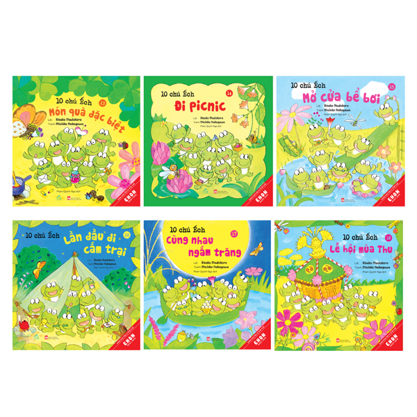 Bộ
						
										
										Bộ Sách Ehon Nhật Bản - 10 Chú Ếch - Phần 1 - Tập 1-6 (Bộ 6 Cuốn) - Ảnh 11