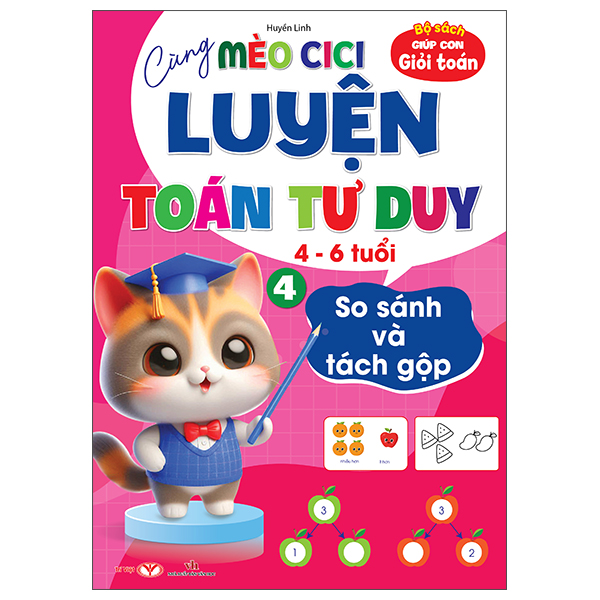 Bộ Bộ Sách Giúp Con Giỏi Toán - Cùng Mèo Cici Luyện Toán Tư Duy 4-6 Tuổi - Tập 3 - Chinh Phục Toán Quy Luật - Ảnh 4
