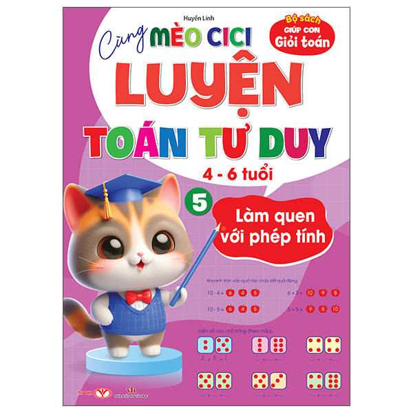 Bộ Bộ Sách Giúp Con Giỏi Toán - Cùng Mèo Cici Luyện Toán Tư Duy 4-6 Tuổi - Tập 3 - Chinh Phục Toán Quy Luật - Ảnh 5
