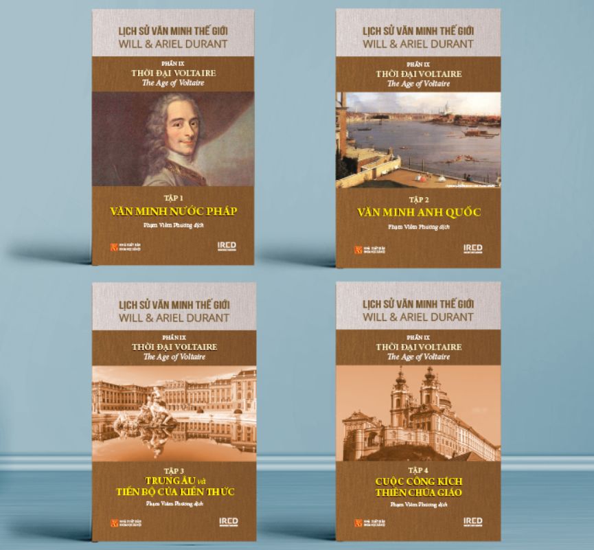 Bộ Bộ Sách Lịch Sử Văn Minh Thế Giới - Phần IX - Thời Đại Voltaire (Bộ 4 Cuốn) (Tái Bản 2025) - Ảnh 3