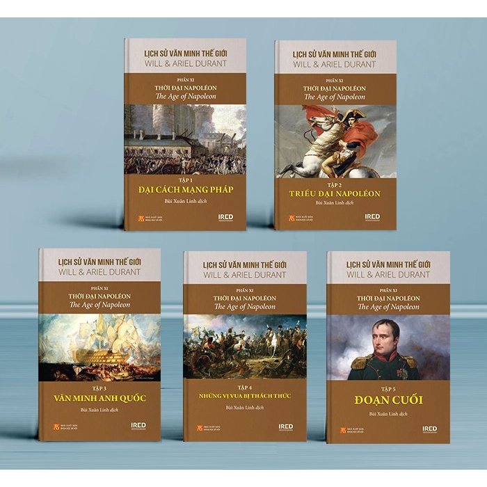 bộ bộ sách lịch sử văn minh thế giới - phần xi - triều đại napoléon - bìa cứng (bộ 5 cuốn) - Ảnh 7