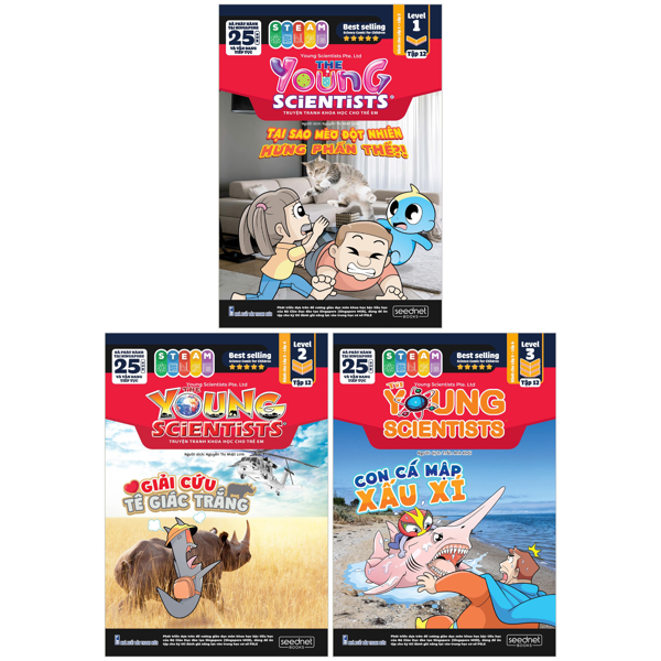 Bo
Bo Sach The Young Scientist - Truyen Tranh Khoa Hoc Cho Tre Em - Tap 12 - Level 1+2+3 (Bo 3 Cuon)