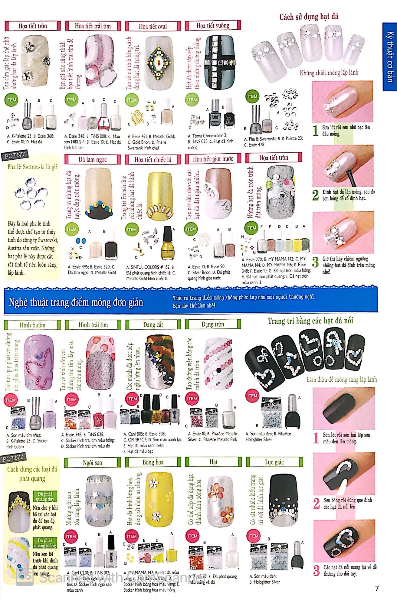 bộ bộ sưu tập các mẫu trang điểm móng (tập 2) - Ảnh 6