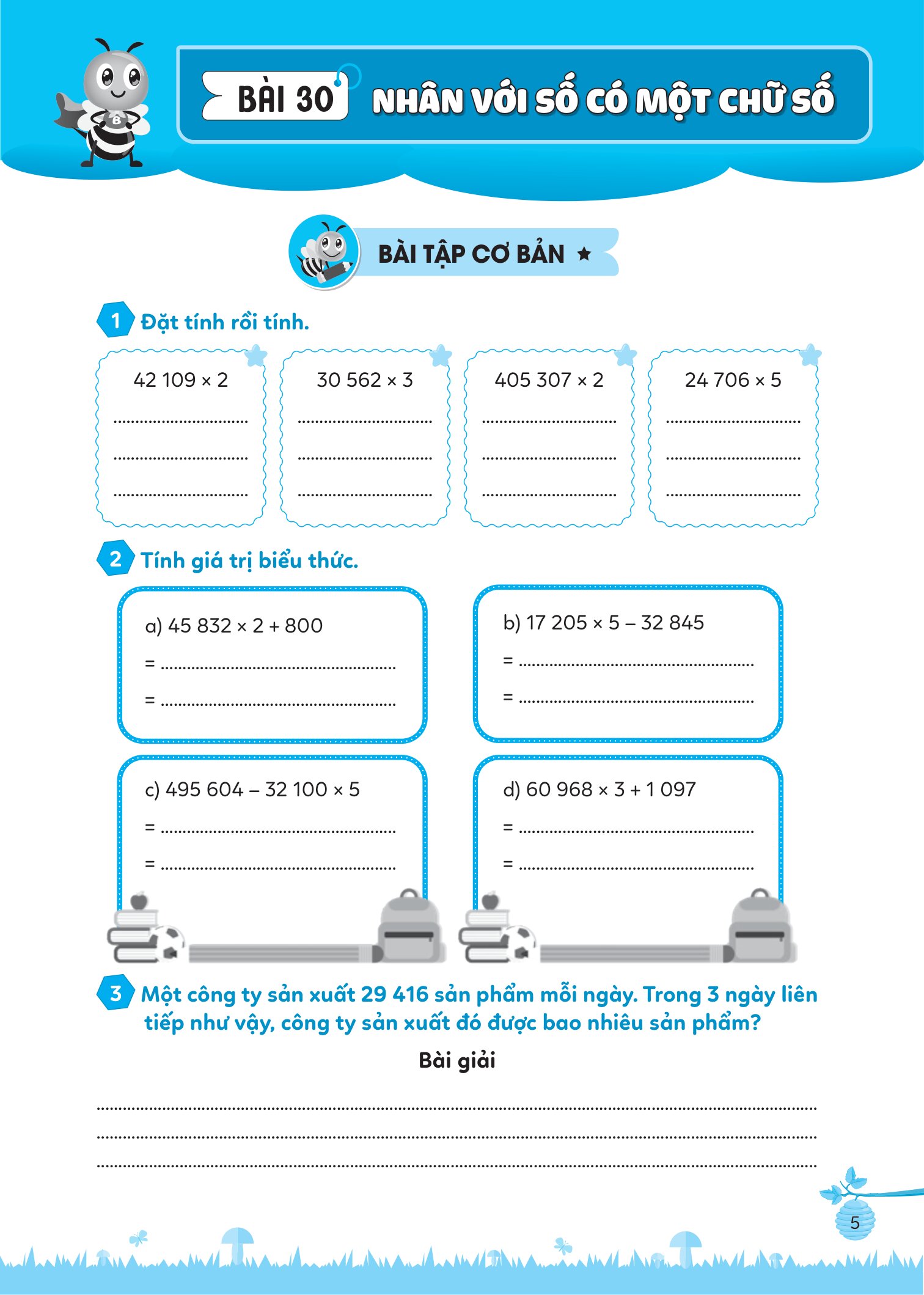 Bộ Bổ Trợ Toán - Bài Tập Cơ Bản Và Nâng Cao Lớp 4 - Tập 2 - Ảnh 5
