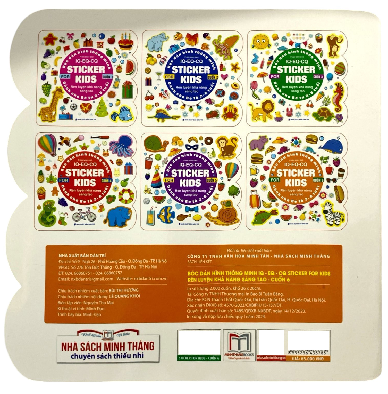 bộ bóc dán hình thông minh iq-eq-cq - sticker for kids - cuốn 6 (tái bản 2023) - Ảnh 6