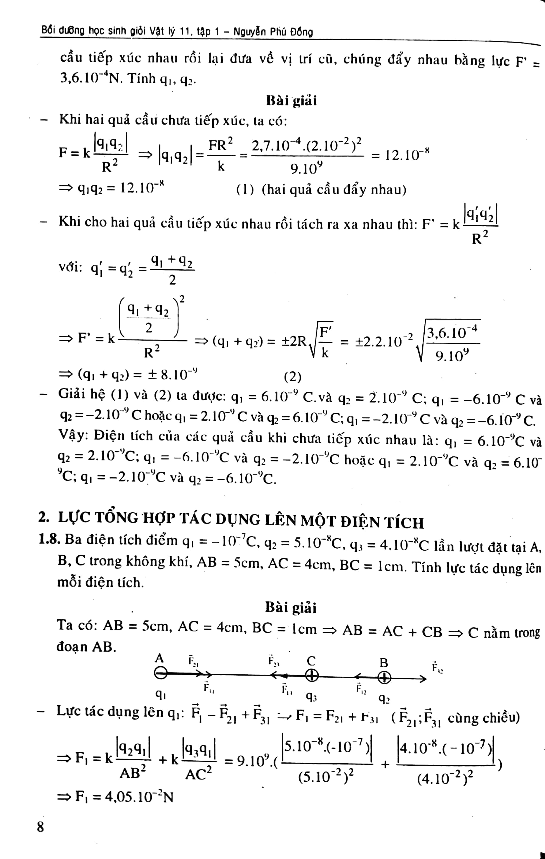 bộ bồi dưỡng học sinh giỏi vật lí 11 - điện - điện từ (tập 1) - Ảnh 8