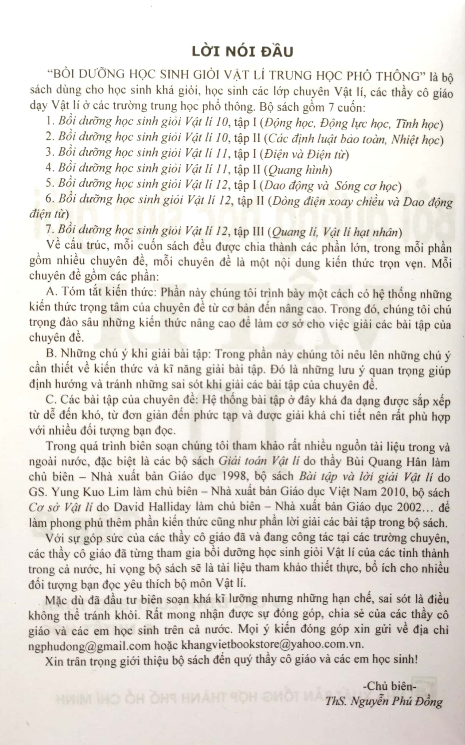 bộ bồi dưỡng học sinh giỏi vật lí lớp 10 - tập 2 - Ảnh 3