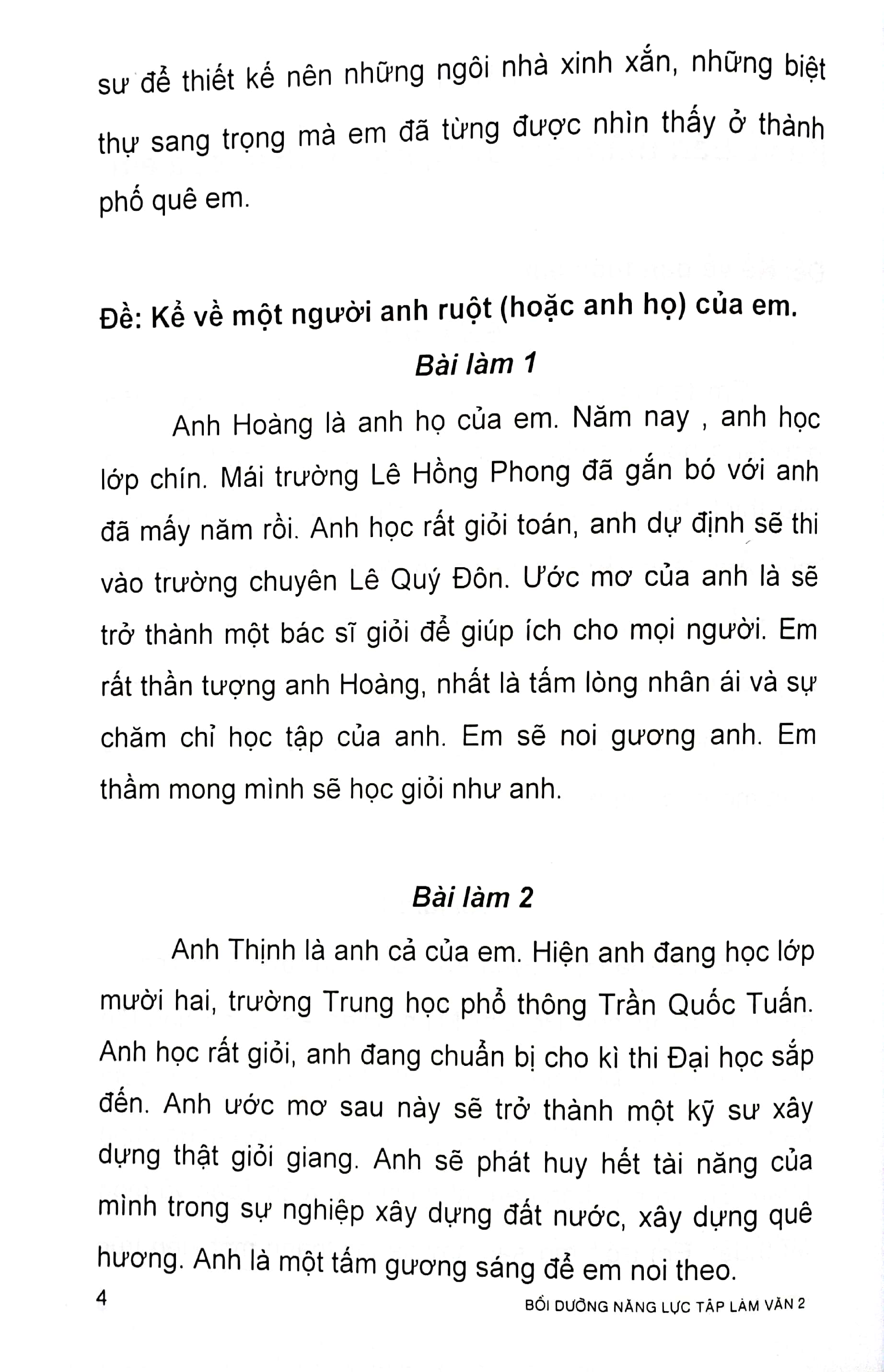Bộ Bồi Dưỡng Năng Lực - Tập Làm Văn 2 - Ảnh 5