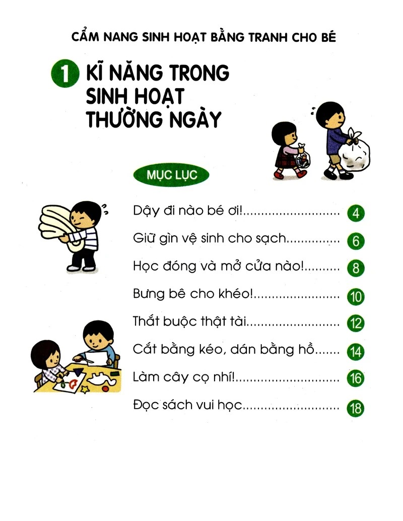 Bộ Cẩm Nang Sinh Hoạt Bằng Tranh Cho Bé - Tập 1 - Kĩ Năng Sinh Hoạt Thường Ngày (Tái Bản 2026) - Ảnh 2