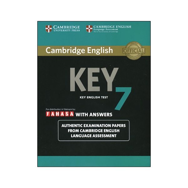 bộ cambridge english key - key english test 7 with answers (fahasa reprint edition)