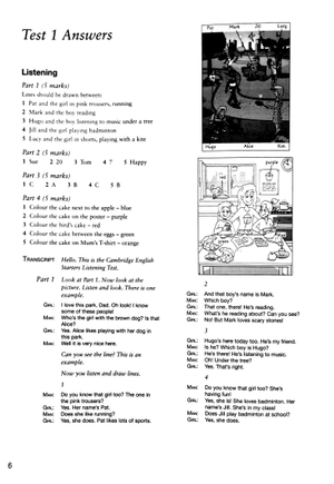 bộ cambridge english young learners 2 for revised exam from 2018 starters answer booklet: authentic examination papers - Ảnh 2