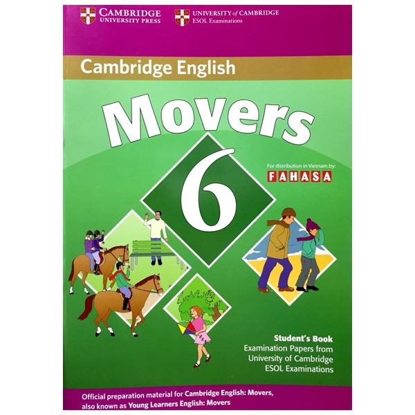 bộ cambridge young learner english test movers 6 sb fahasa reprint edition