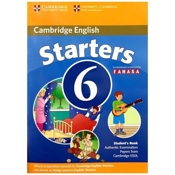 bộ cambridge young learner english test starters 6 sb fahasa reprint edition