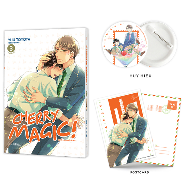 bộ cherry magic - tập 3 - tặng kèm postcard + huy hiệu nhũ nhung