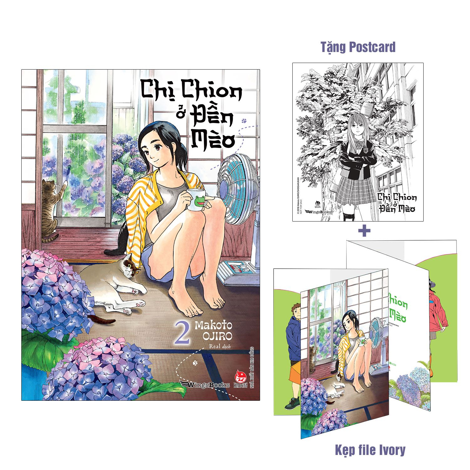 Bộ Chị Chion Ở Đền Mèo - Tập 2 - Tặng Kèm Kẹp File Ivory + Postcard - Ảnh 2