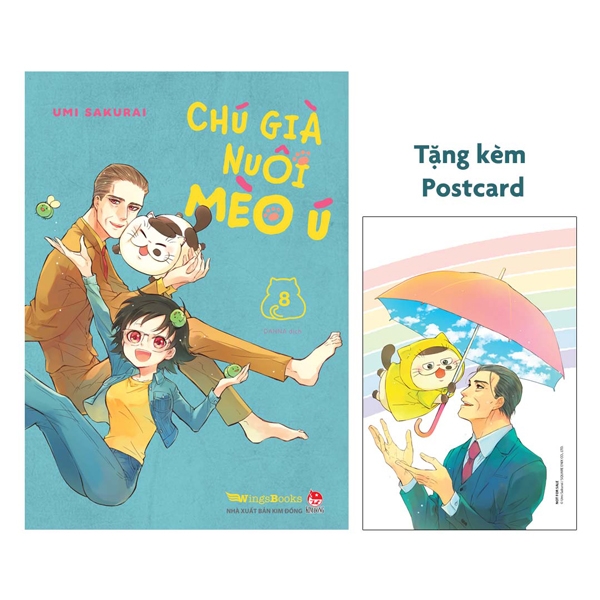 bộ chú già nuôi mèo ú - tập 8 - tặng kèm postcard