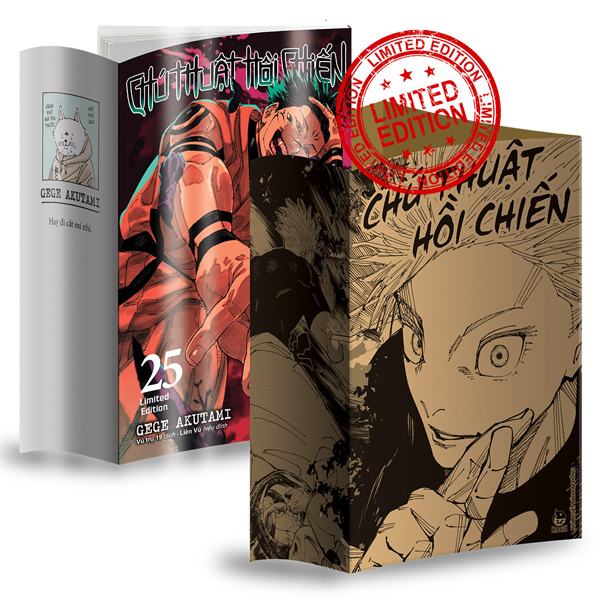 Bo
						
										
										Chu Thuat Hoi Chien - Tap 25 - Limited Edition - Tang Kem Boc Bao Ve Bia