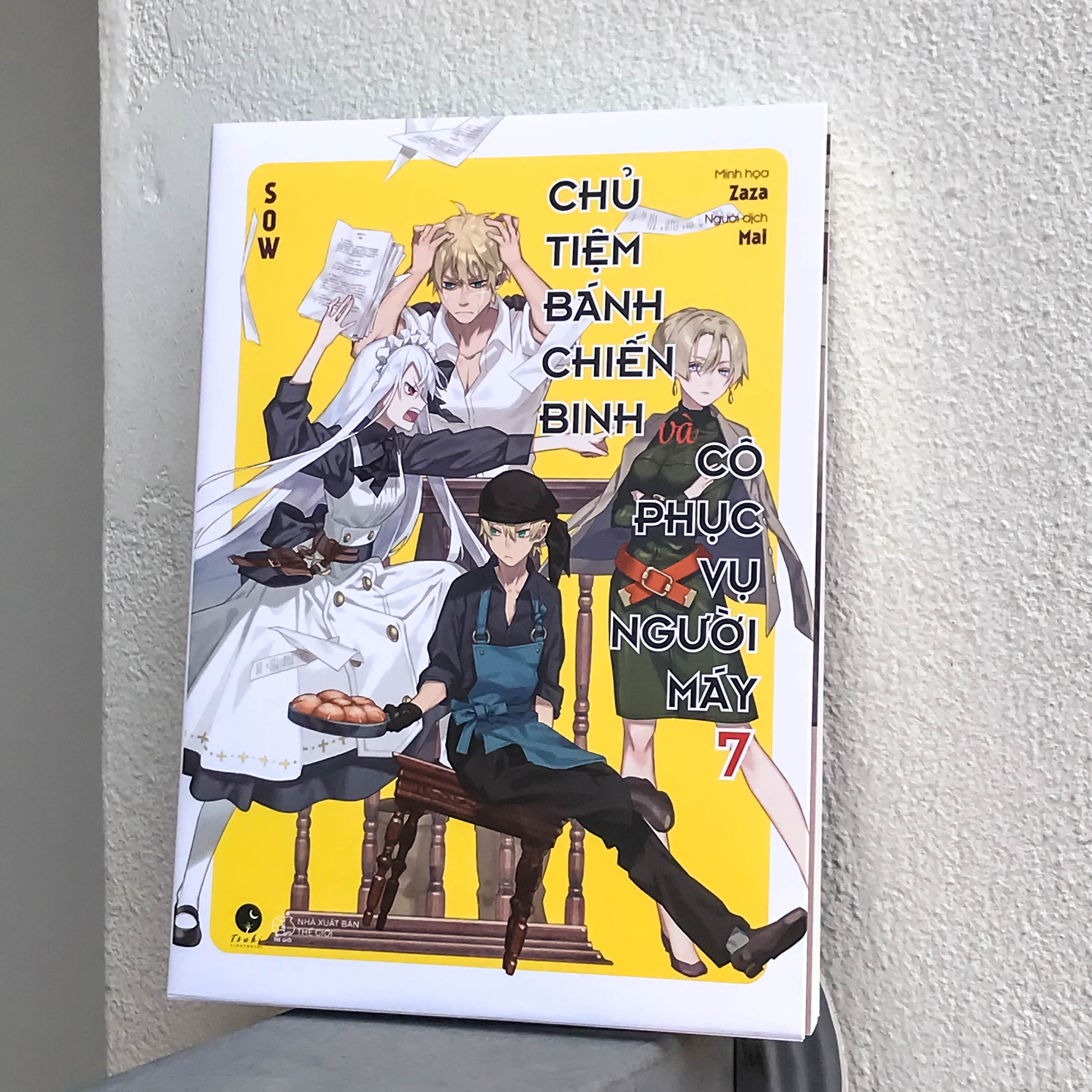 bộ chủ tiệm bánh chiến binh và cô phục vụ người máy - tập 7 - tặng kèm bookmark - Ảnh 4