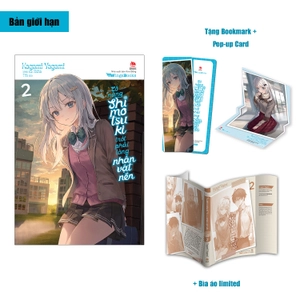 bộ cô nàng shimotsuki trót phải lòng nhân vật nền - tập 2 - bản giới hạn - tặng bookmark + pop-up card + bìa áo limited - Ảnh 2