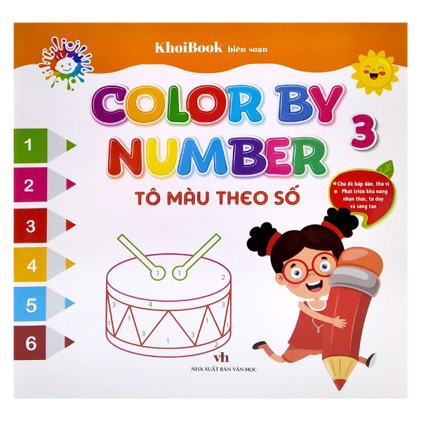 bộ color by number - tô màu theo số -tập 3