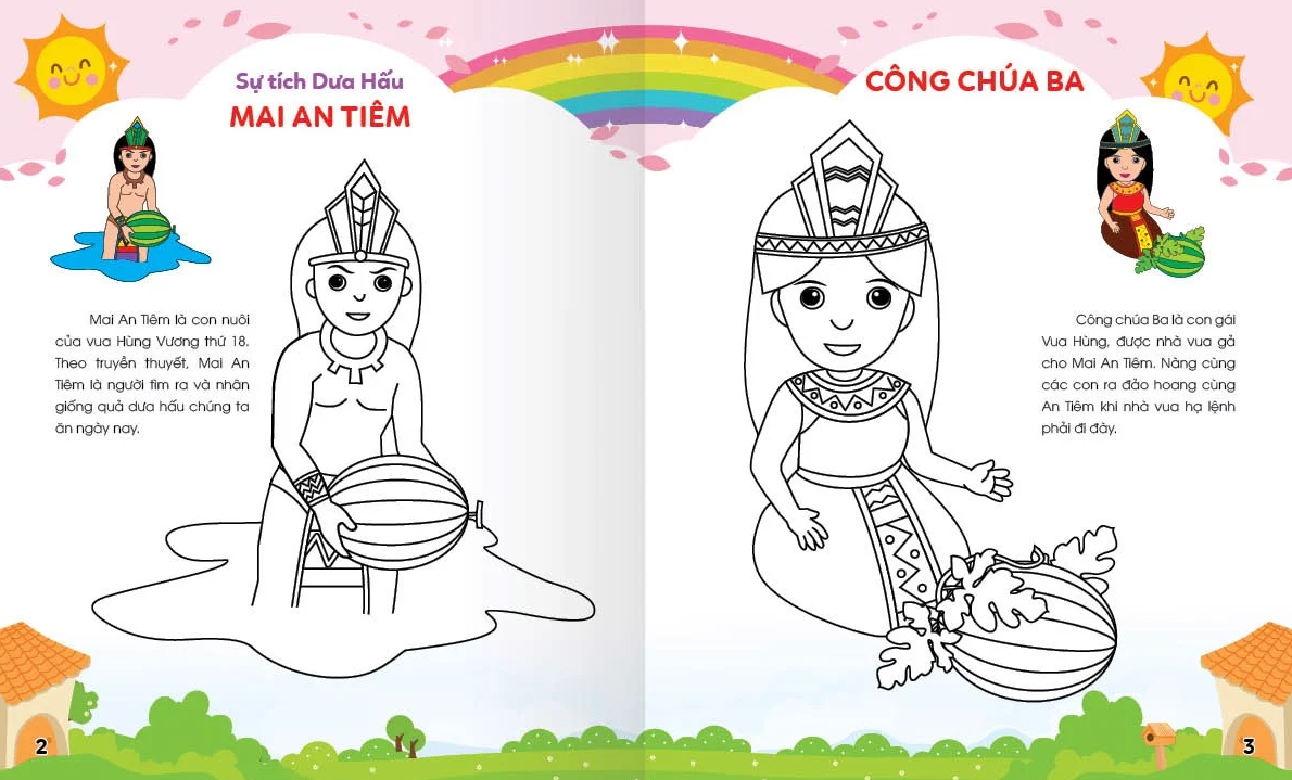 bộ colouring 365 ngày tô màu - khám phá thế giới phát triển trí tuệ - cuốn 6: công chúa, hoàng tử, các nhân vật cổ truyện cổ tích việt nam và thế giới - Ảnh 3