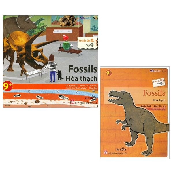 bộ combo all story - fossils - hóa thạch (trình độ 2 - tập 9) (bộ 2 cuốn)