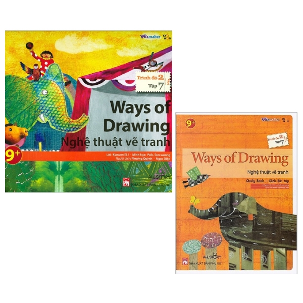 bộ combo all story - ways of drawing - nghệ thuật vẽ tranh (trình độ 2 - tập 7) (bộ 2 cuốn)