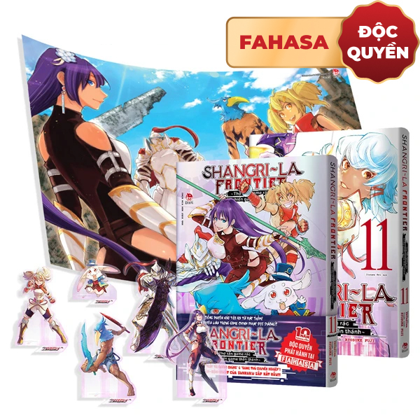 Bo
						
										
										Combo Manga - Shangri-La Frontier - Tho San Game Rac Khieu Chien Game Than Thanh - Tap 11 - Ban Thuong + Ban Dac Biet (Bo 2 Cuon) - Tang Kem Bia Ao Thiet Ke Moi + Bia Hologram + Set 5 Standee PVC + Poster - Doc Quyen Fahasa