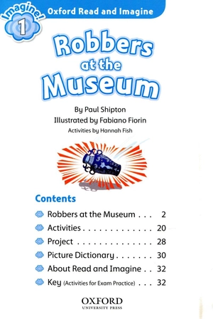 bộ combo oxford read and imagine - level 1 - clunk in space + robbers at the museum (set 2 books) - Ảnh 9