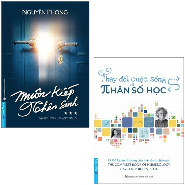 bộ combo sách muôn kiếp nhân sinh - many times, many lives - tập 3 + thay đổi cuộc sống với nhân số học (bộ 2 cuốn)