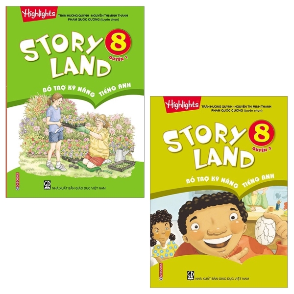 bộ combo story land - bổ trợ kỹ năng tiếng anh 8: quyển 1 và 2 (bộ 2 quyển)