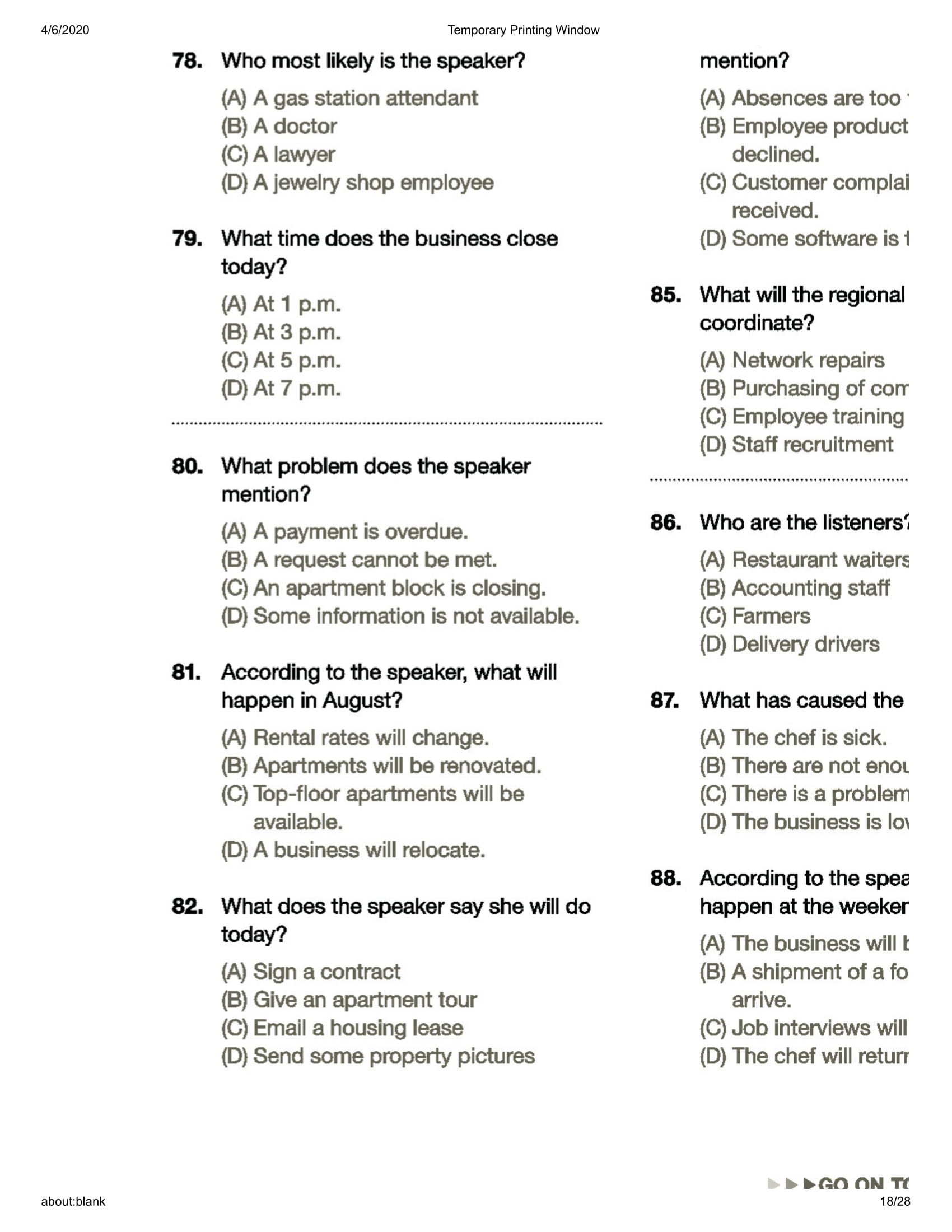 bộ comprehensive toeic training 1000 practice test items (vol 2) - kèm cd - Ảnh 19