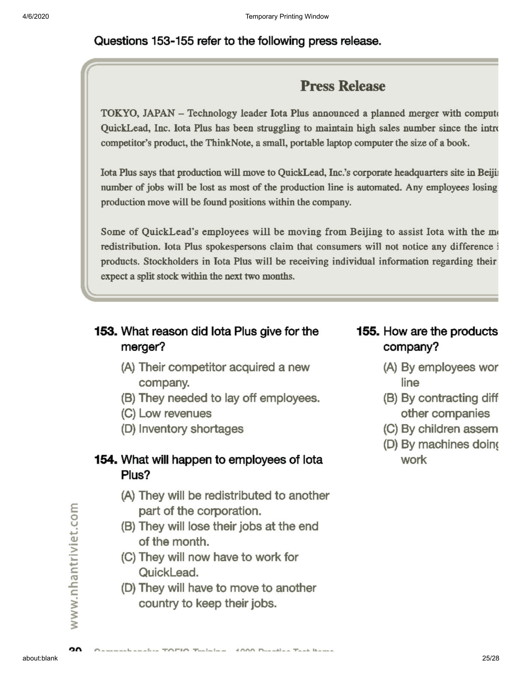 bộ comprehensive toeic training 1000 practice test items (vol 2) - kèm cd - Ảnh 26