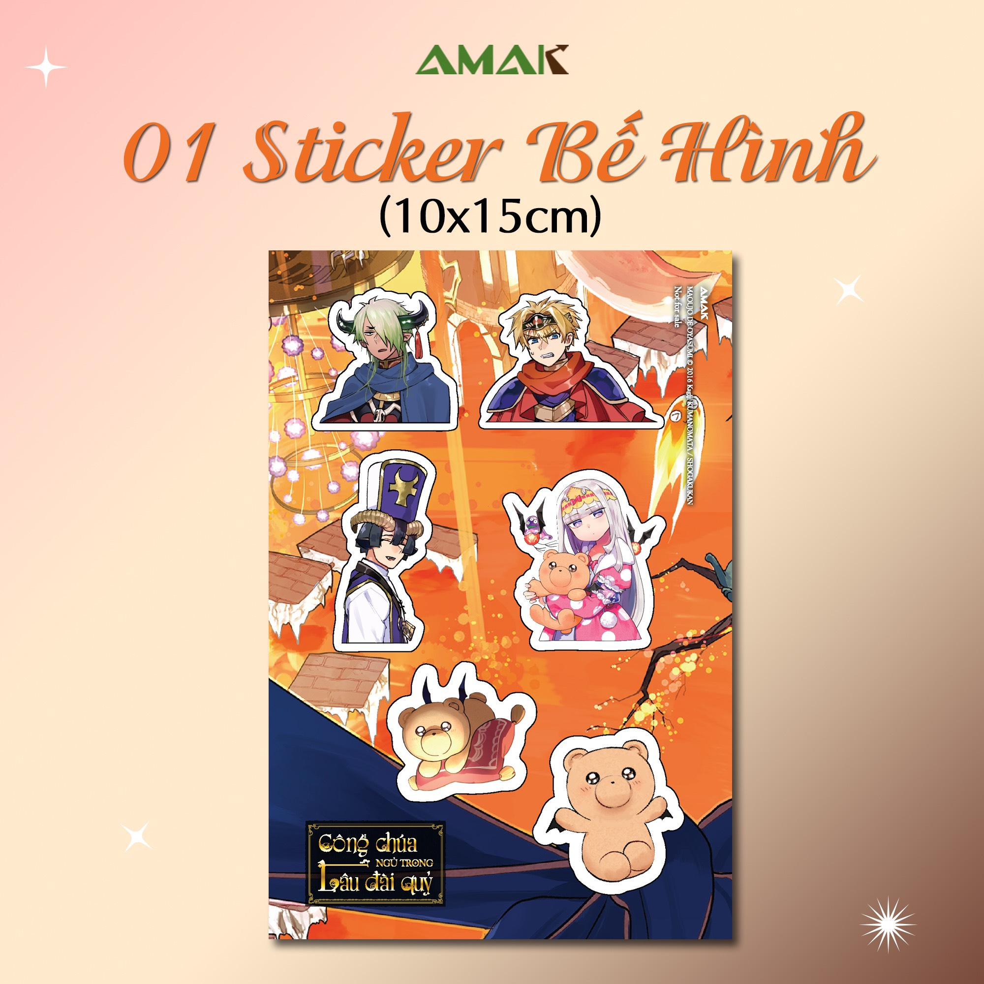 bộ công chúa ngủ trong lâu đài quỷ - tập 1 - tặng kèm sticker bế hình nhân vật - Ảnh 3
