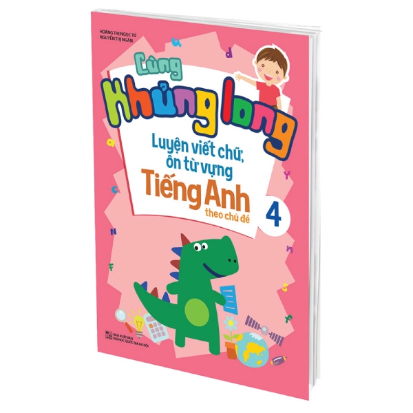 bộ cùng khủng long luyện viết chữ, ôn từ vựng tiếng anh theo chủ đề 4