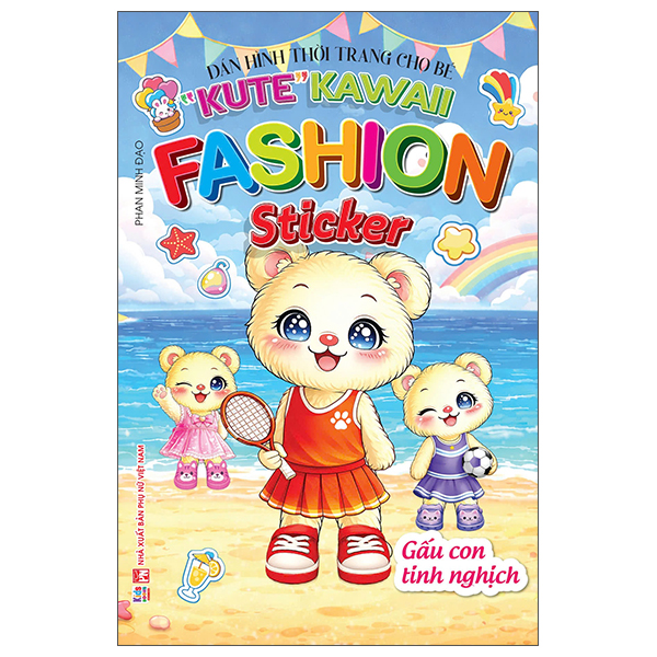 Bộ Dán Hình Thời Trang Cho Bé - "Kute" Kawaii Fashion Sticker - Thỏ Con Dễ Thương - Ảnh 4