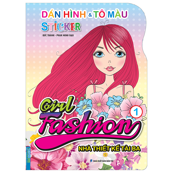 bộ dán hình và tô màu sticker - girl fashion - nhà thiết kế tài ba - tập 1