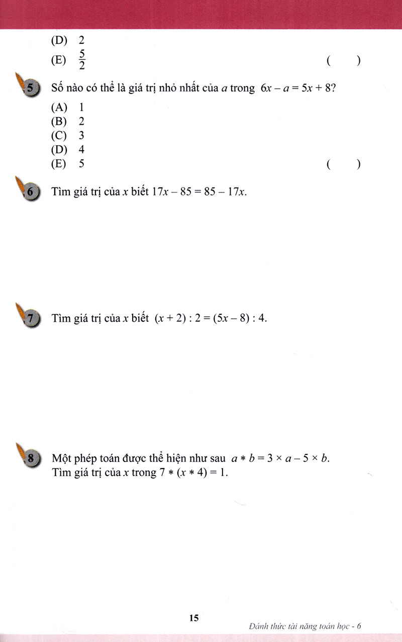 bộ đánh thức tài năng toán học - math olympiad-the next lap - tập 6 (13-14 tuổi) (tái bản 2022) - Ảnh 14
