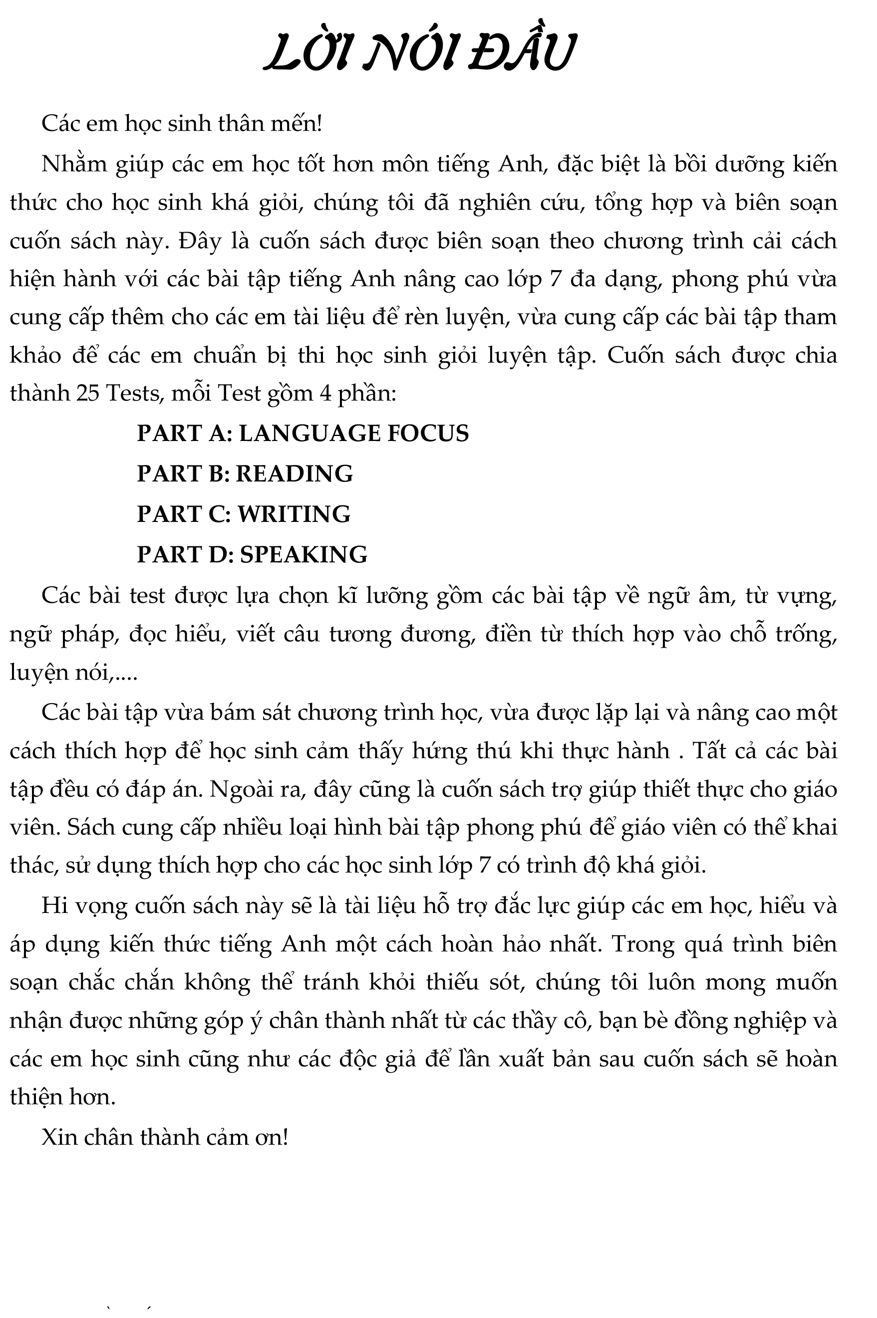 bộ đề bồi dưỡng học sinh giỏi tiếng anh toàn diện lớp 7 - Ảnh 4