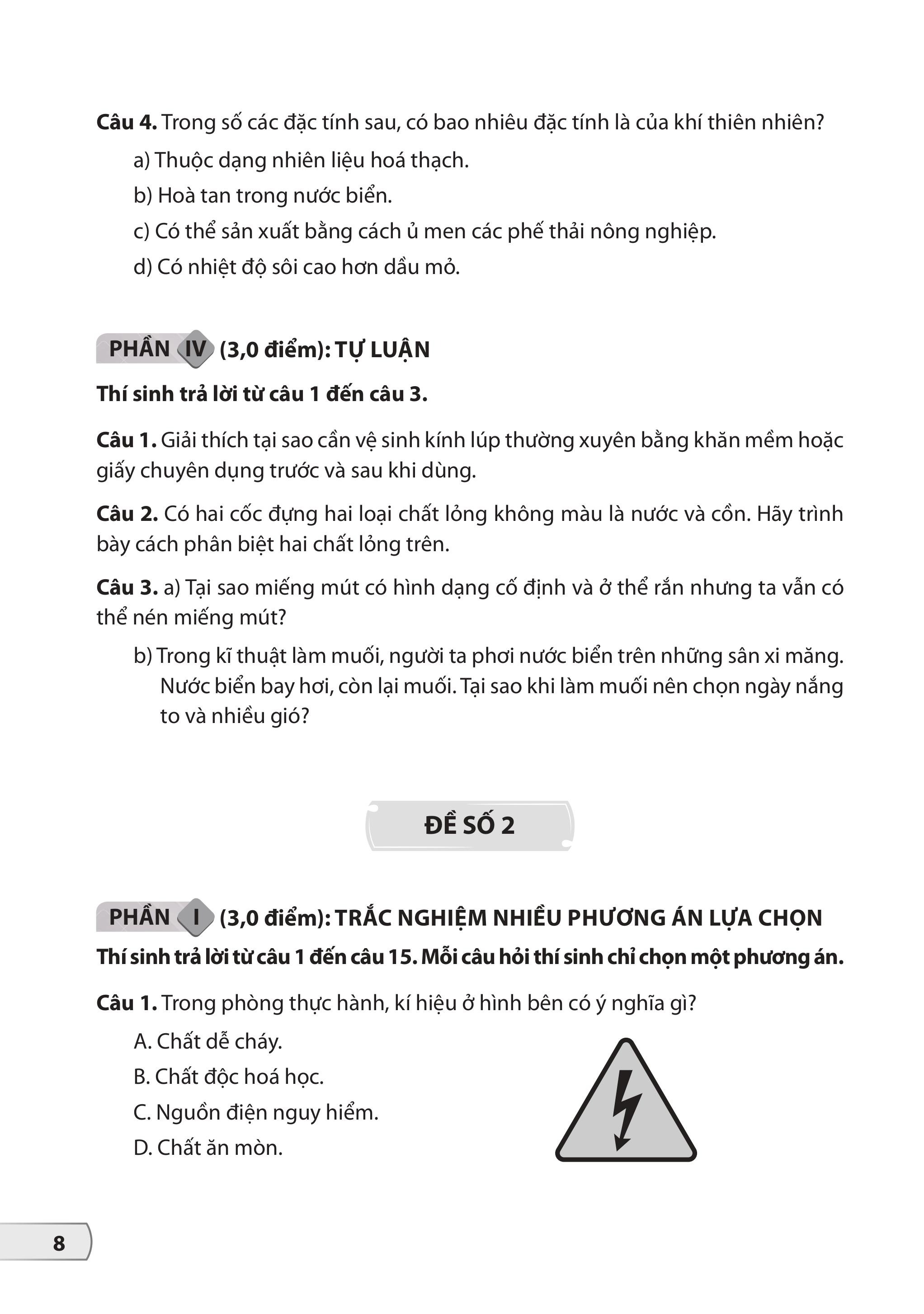Bộ Đề Kiểm Tra, Đánh Giá Khoa Học Tự Nhiên 6 - Ảnh 9