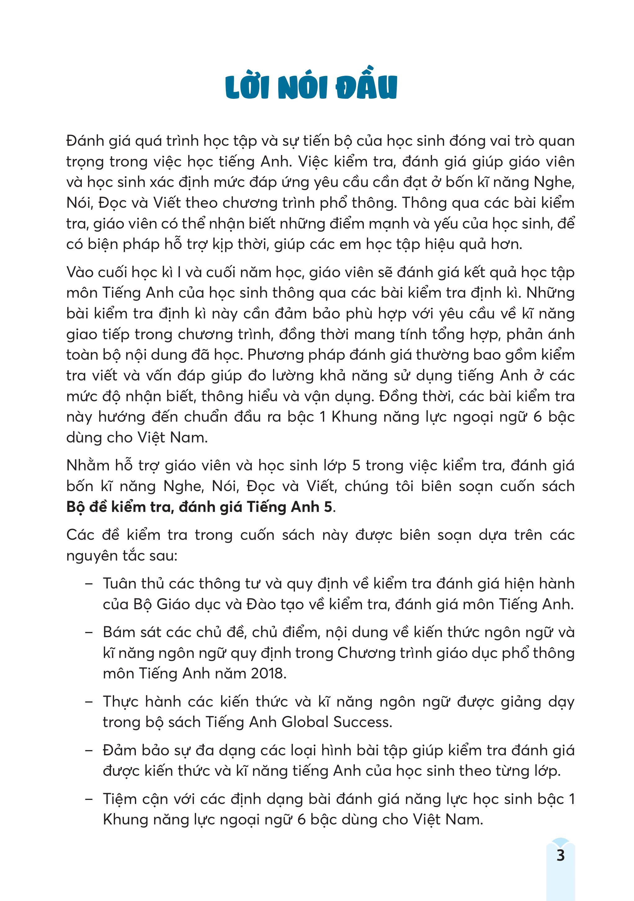 Bộ Đề Kiểm Tra, Đánh Giá Tiếng Anh 5 - Ảnh 4