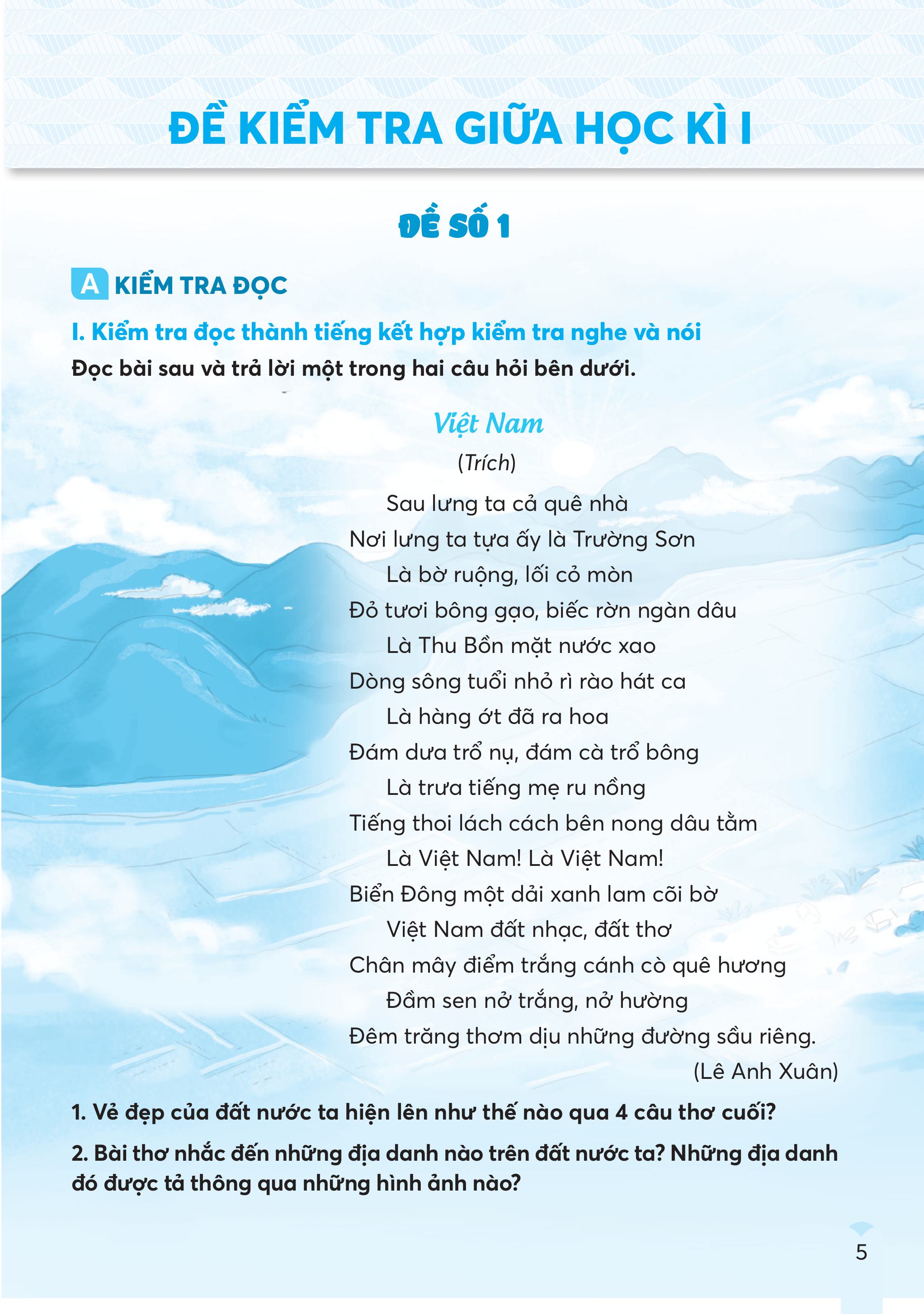 Bộ Đề Kiểm Tra, Đánh Giá Tiếng Việt 4 - Ảnh 5