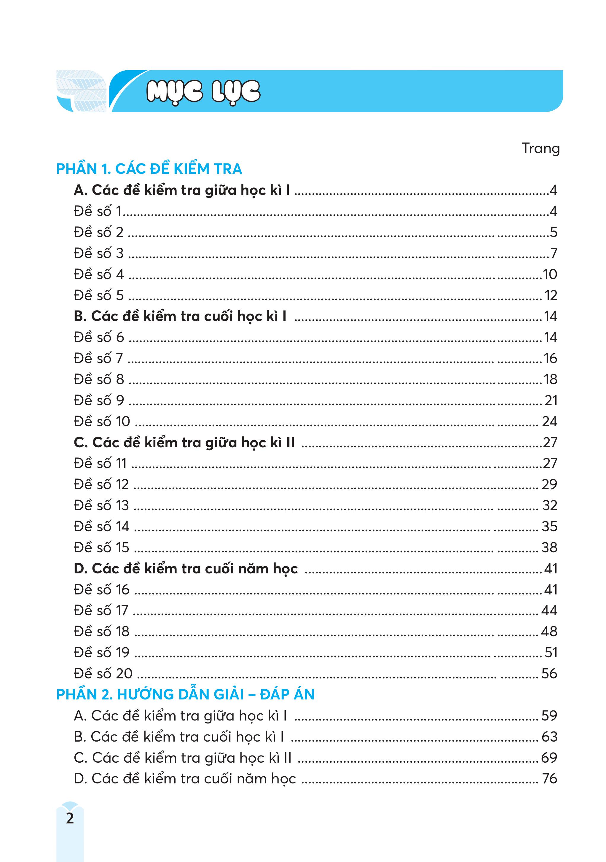 Bộ Đề Kiểm Tra, Đánh Giá Toán 4 - Ảnh 3