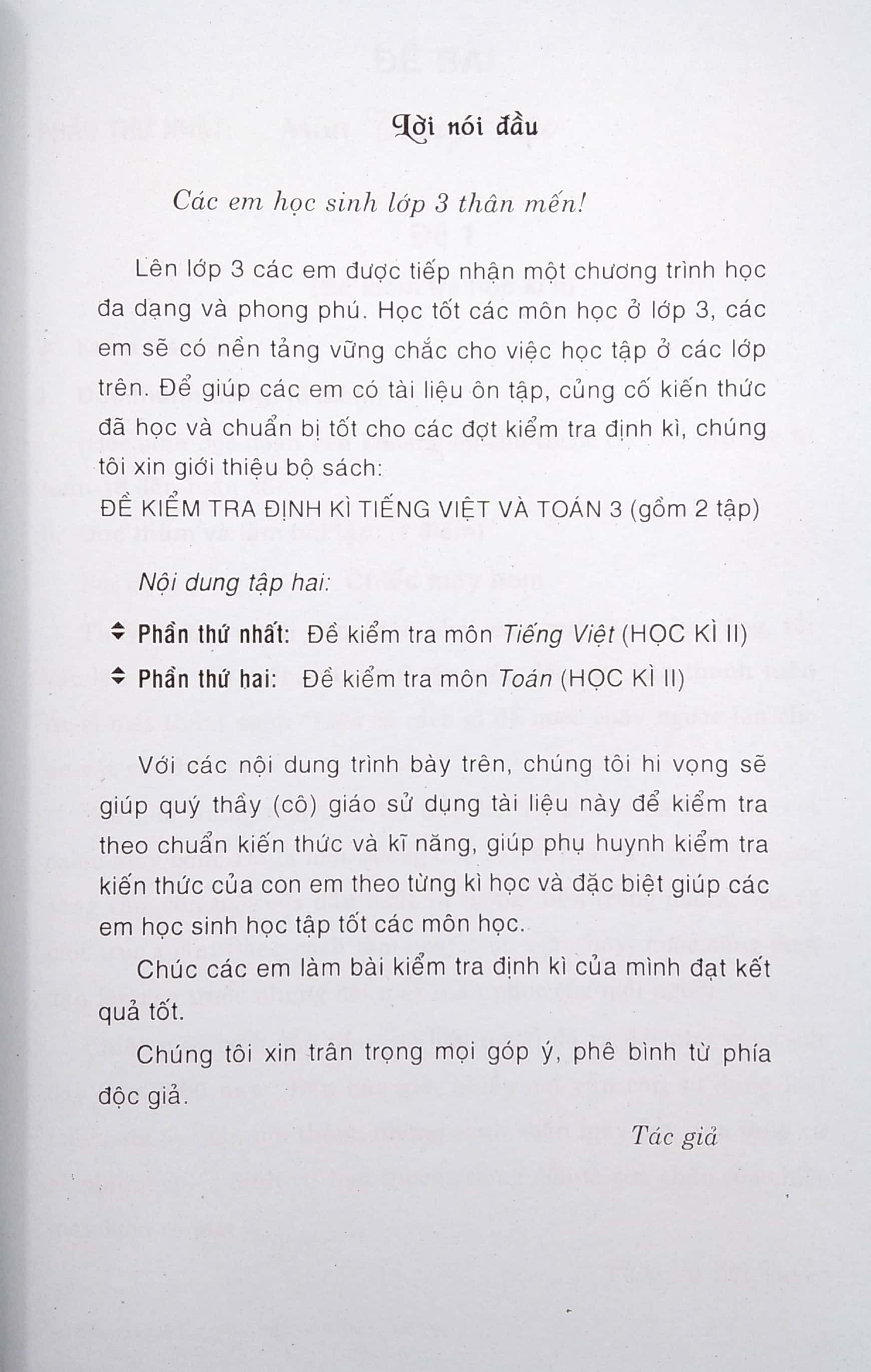 bộ đề kiểm tra định kì tiếng việt và toán lớp 3 - tập 2 (2019) - Ảnh 4
