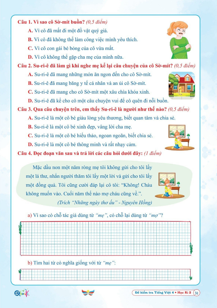 Bộ Đề Kiểm Tra Tiếng Việt 4 - Học Kì 2 (Cánh Diều) - Ảnh 4