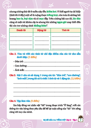 bộ đề kiểm tra tiếng việt 5 - tập 1 (kết nối) (sách màu) - Ảnh 7